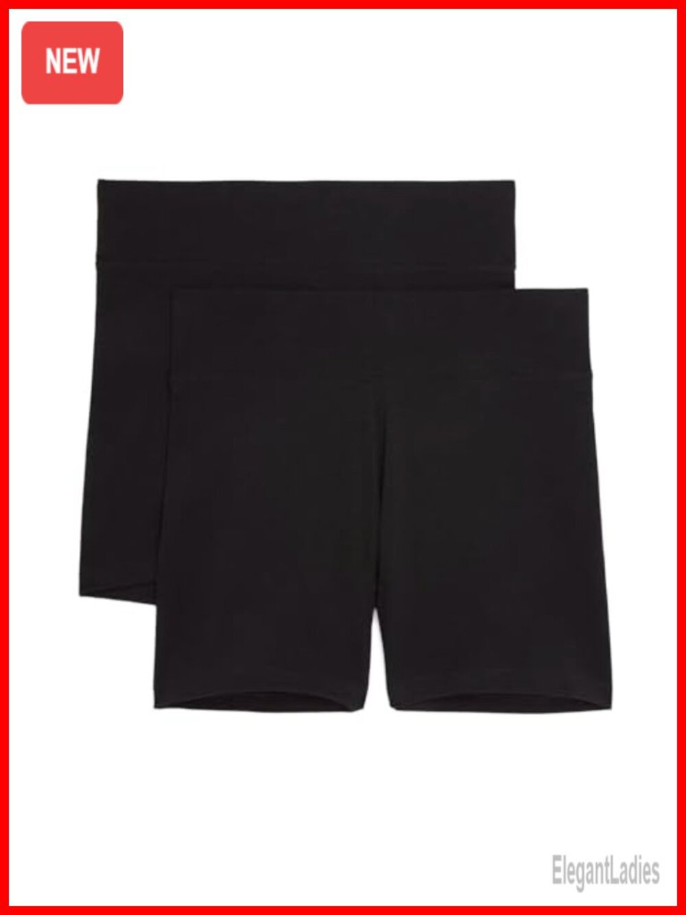 Jockey Women's 5" Active Bike Shorts 2 Pack Cotton Spandex Mid Rise Workout Yoga